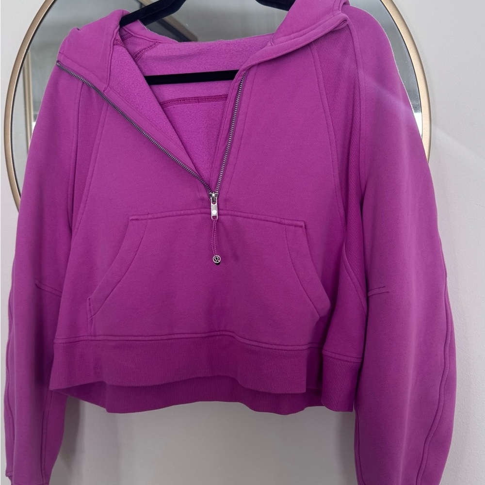 Lululemon Athletica Magenta Zip-Up Hoodie